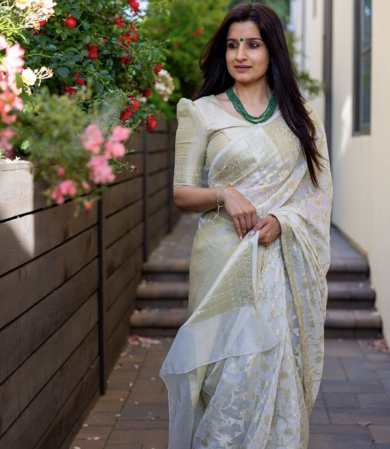 Soft Lichi Silk Fancy Saree Catalog