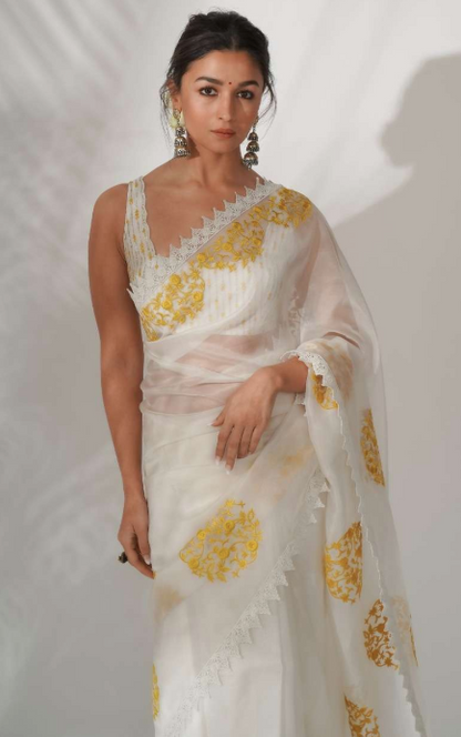 ORGANZA SILK WITH EMBROIDERY WORK SAREE COLLECTION