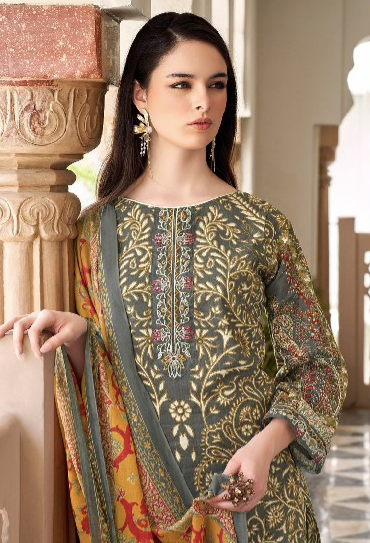 PURE CAMBRIC COTTON PAKISTANI STYLE UNSTITCH SALWAR KAMEEZ SUPPLIER
