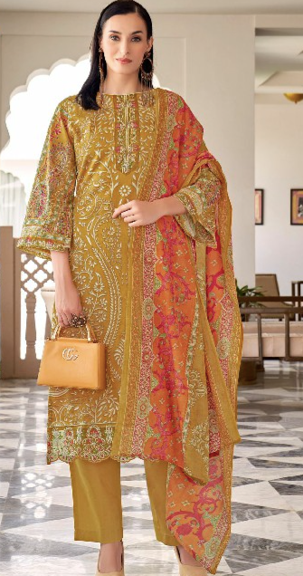 PURE CAMBRIC COTTON PAKISTANI STYLE UNSTITCH SALWAR KAMEEZ SUPPLIER