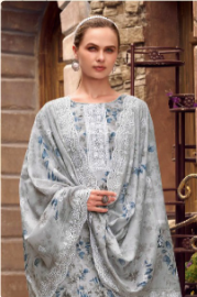 COTTON WITH HEAVY WORK PAKISTANI FASHIONABLE UNSTITCH SALWAR SUITS